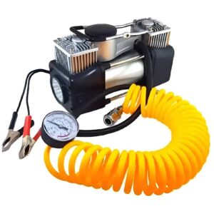 QKL COMPRESOR DOBLE PISTON 4X4 C/BOLSO Y LUZ LED 150PSI