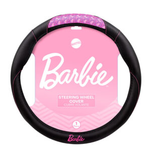 BARBIE CUBRE VOLANTE 38CM NEGRO C/APLIQUE Y VIVO ROSA