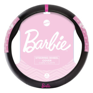 BARBIE CUBRE VOLANTE 38CM NEGRO C/ 2 APLIQUES LATERALES ROSA