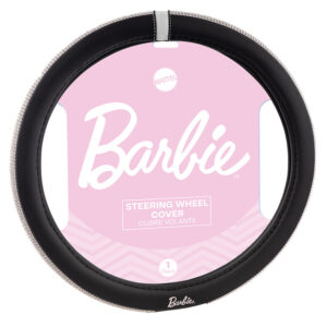 BARBIE CUBRE VOLANTE 38CM NEGRO C/BRILLOS PLATEADOS
