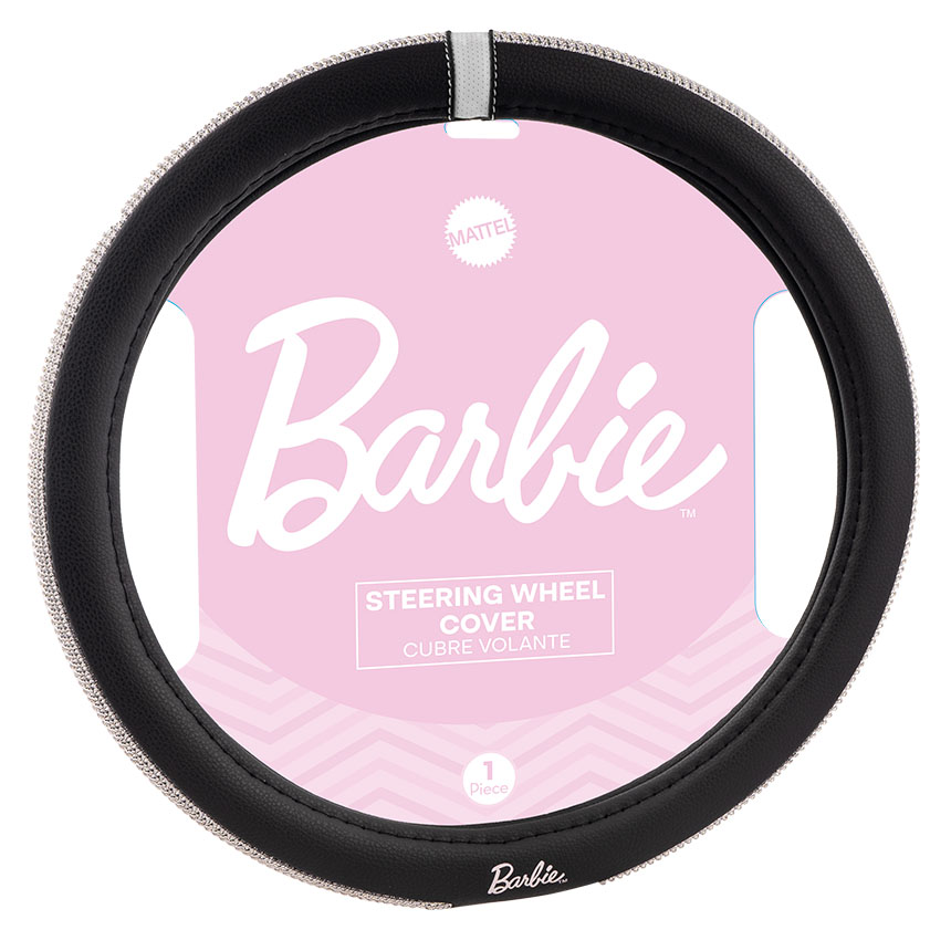 BARBIE CUBRE VOLANTE 38CM NEGRO C/BRILLOS PLATEADOS