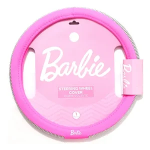 BARBIE CUBRE VOLANTE 38CM ROSA C/BRILLOS PLATEADOS
