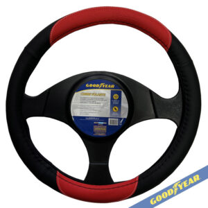 GOODYEAR CUBRE VOLANTE 38CM NEGRO/ROJO