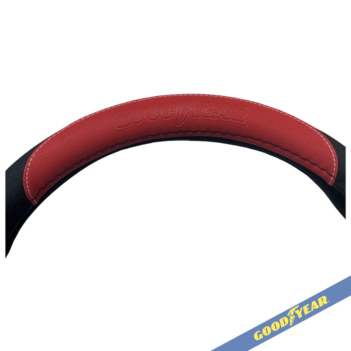 GOODYEAR CUBRE VOLANTE 38CM NEGRO/ROJO - Imagen 2