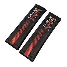 REDBULL JGO CUBRE CINTURONES SIMIL CARBONO C/LINEAS ROJAS