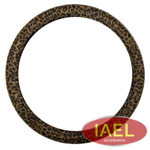IAEL CUBRE VOLANTE 38CM ANIMAL PRINT MARRON