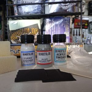 BUHOCOLOR DR CUERO KIT CUERO LIQUIDO REPARADOR BUTACA "GRIS CLARO"