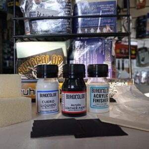 BUHOCOLOR DR CUERO KIT CUERO LIQUIDO REPARADOR BUTACA "GRIS OSCURO"