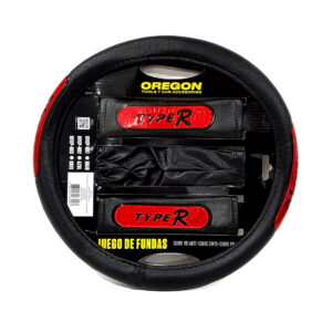 OREGON KIT CUBRE VOLANTE 38CM+CUBRE CINTURON + FUELLE C/REFLECTIVO "ROJO"