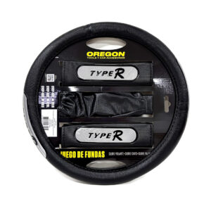 OREGON KIT CUBRE VOLANTE 38CM+CUBRE CINTURON + FUELLE C/REFLECTIVO "GRIS"