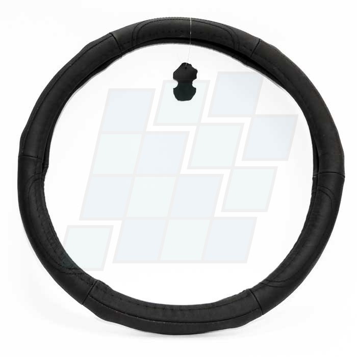 MOTORA CUBRE VOLANTE 40CM 100% CUERO TODO NEGRO