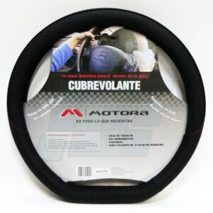 MOTORA CUBRE VOLANTE 38CM BASE PLANA CUADRILLE HILO ROJO