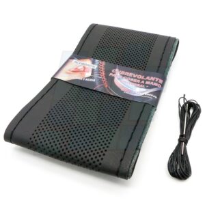 MOTORA CUBRE VOLANTE 36CM P/COSER MICROPERFORADO TODO NEGRO