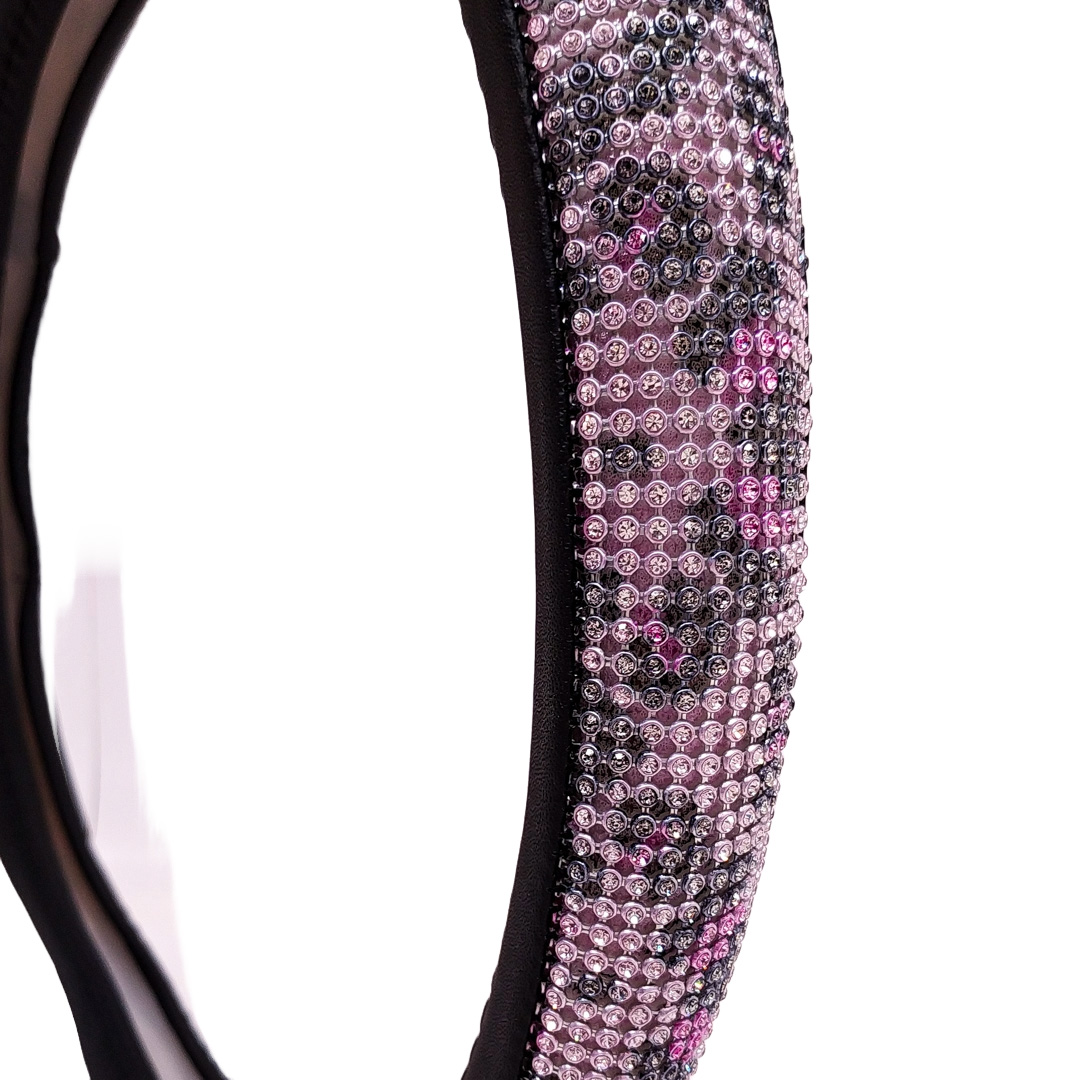 OREGON CUBRE VOLANTE 38CM DIAMANTE ROSA LEOPARDO - Imagen 2