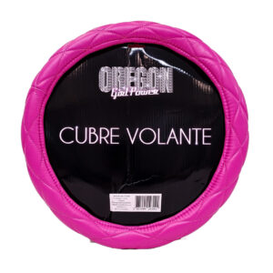 OREGON CUBRE VOLANTE 38CM CUERINA ROSA COSTURA EN ROMBOS